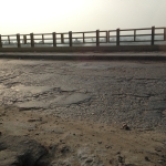 Straßenbelag Brücke